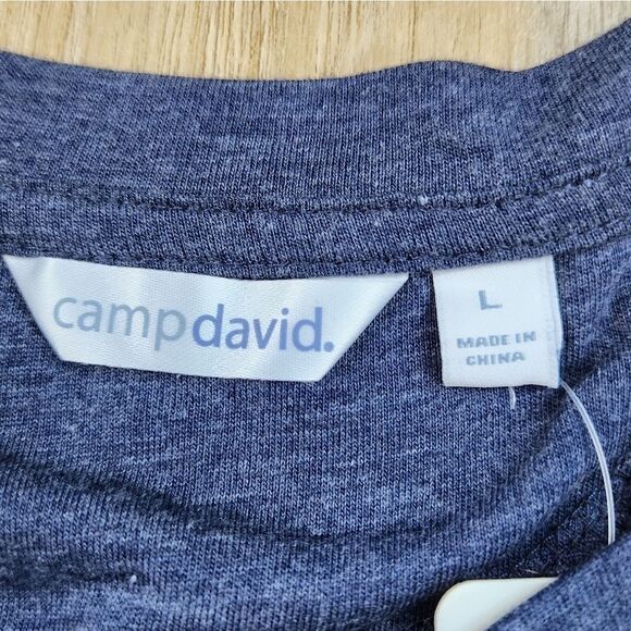 🩵NWT Blue Leavenworth Washington Drop Shoulder Top Large - Picture 8 of 10